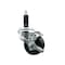 Service Caster 3'' SS Phenolic Swivel 1'' Expanding Stem Caster with Brake SCC-SSEX20S314-PHS-TLB-1 - alternate 1